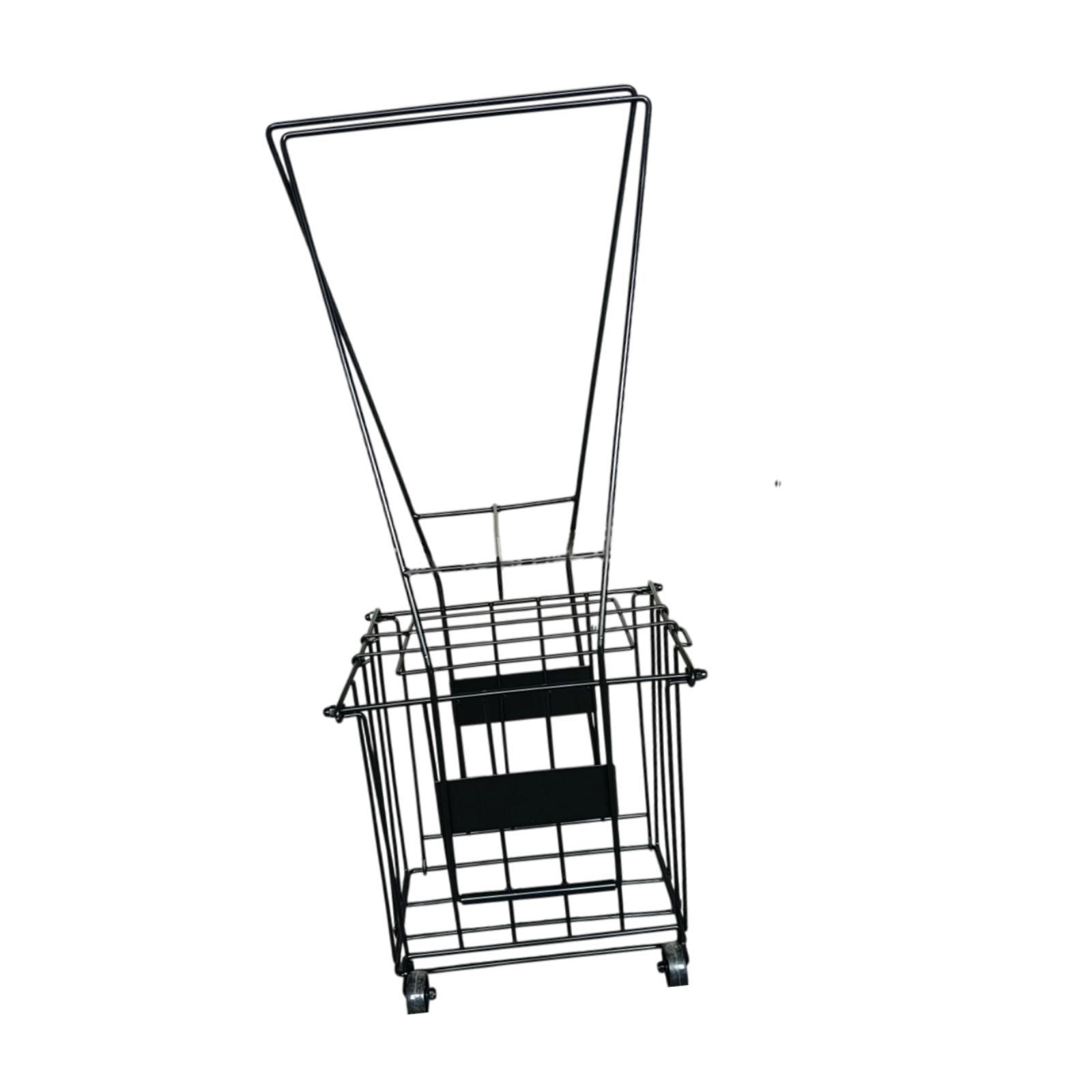 Sports Equipment Bag With Wheels - Tennis Ball Basket Durable Iron with