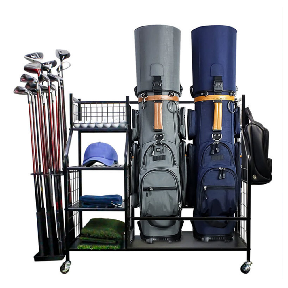 Sports Equipment Storage Rack - Golf Bag Storage Garage Organizer Rack