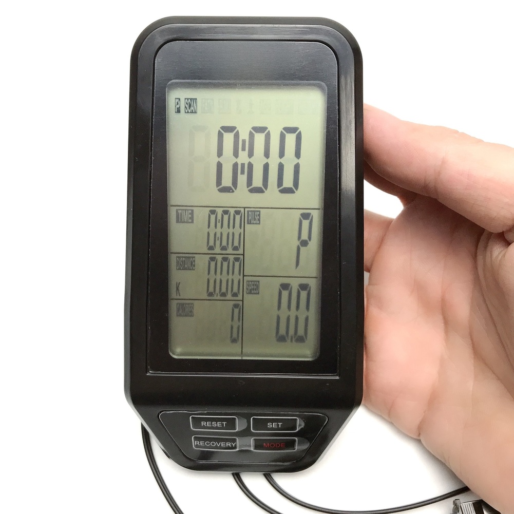 Sports Equipment Meaning - Black Exercise Bike Computer Display Screen
