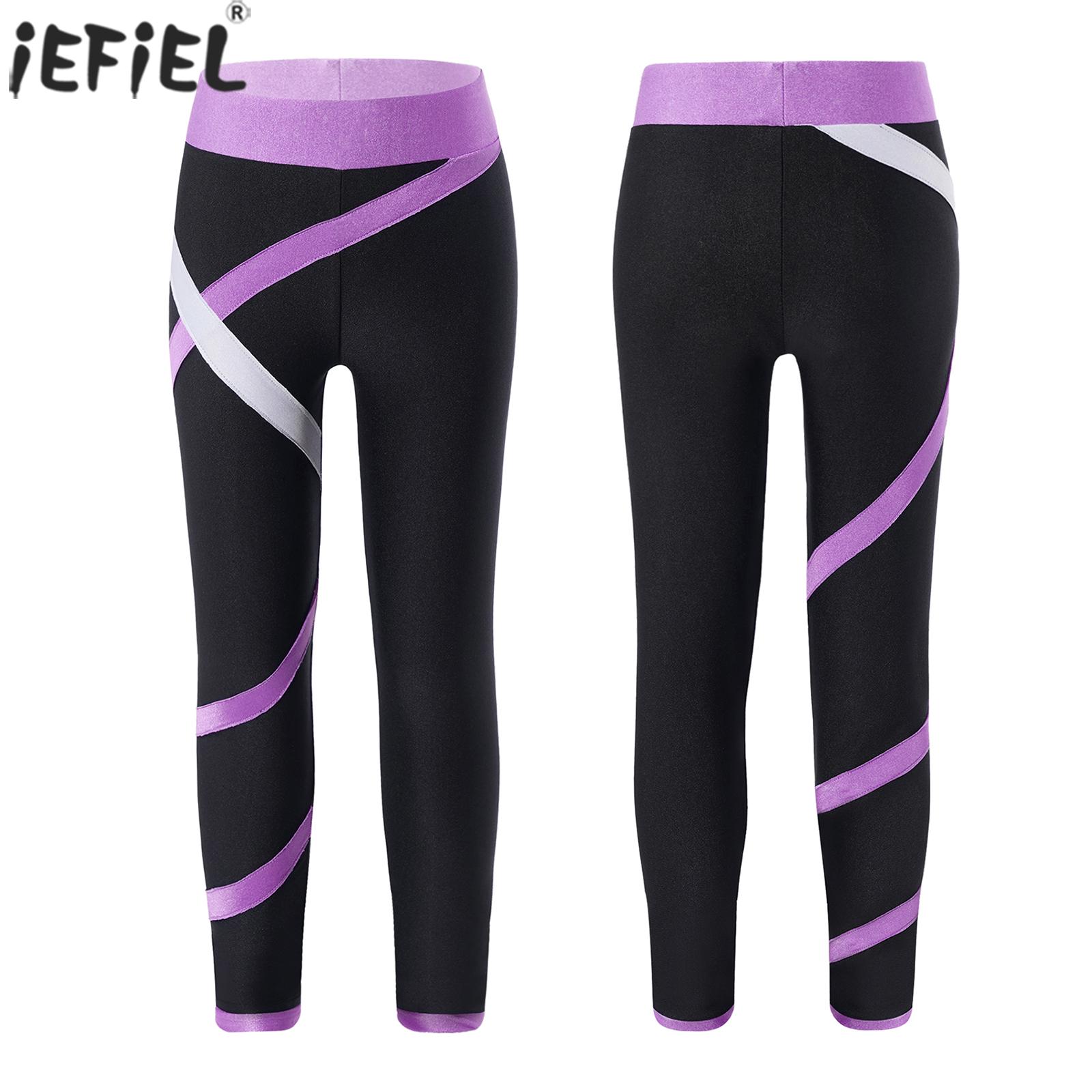 Sports Equipment For Kindergarten - Kids Girls Figure Skating Pants Stretchy