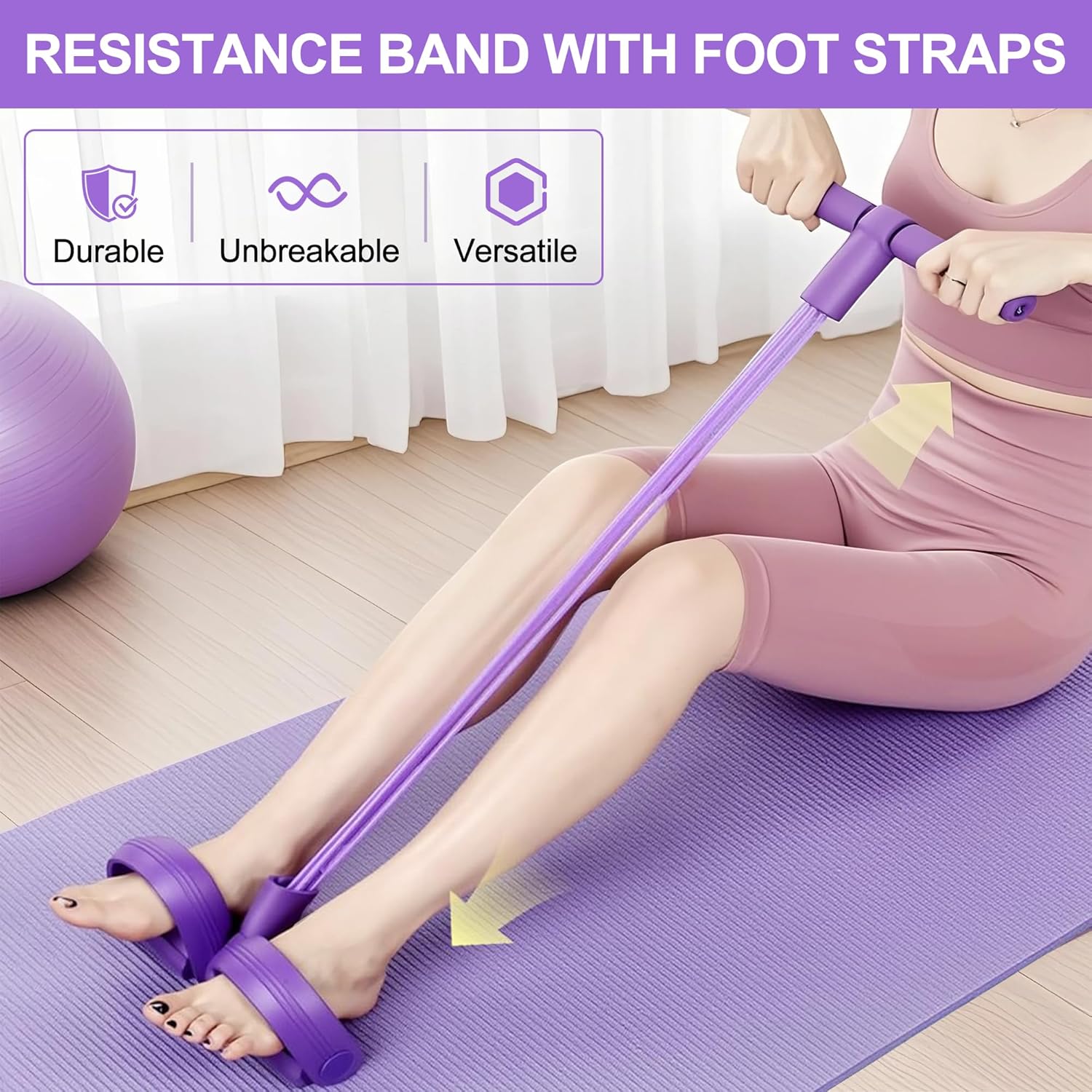 Sports Equipment Meaning - 4-Tube Pedal Resistance Band Multifunction Tension