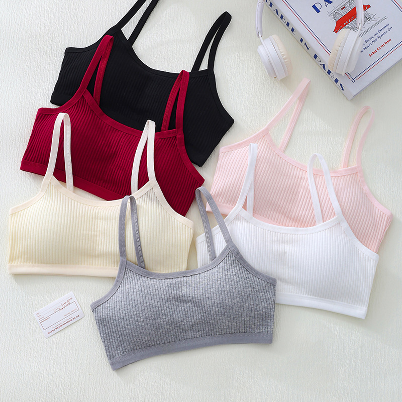 Sports Equipment For Kindergarten - 1PC Cotton Teenagers Girls Training Bras