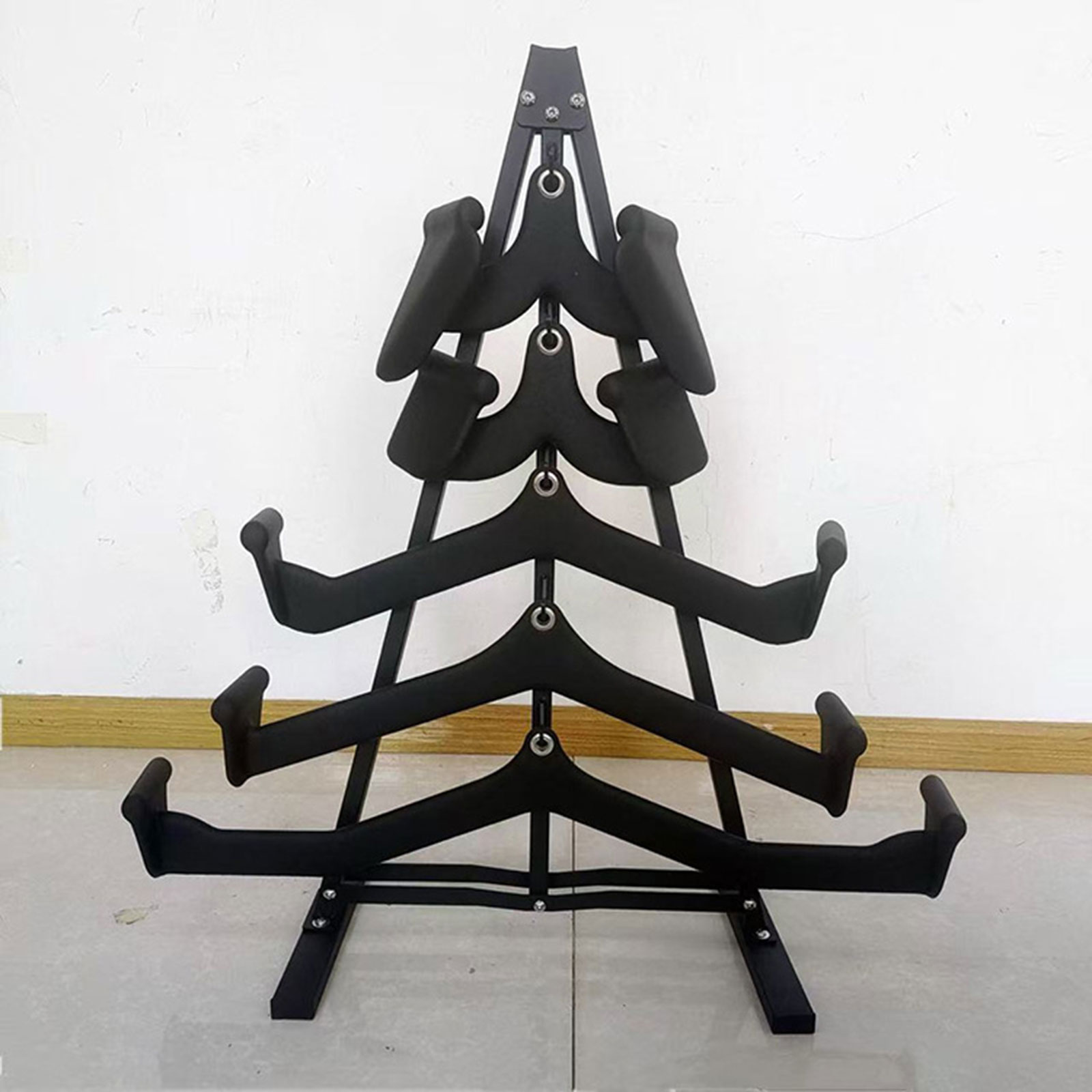 Sports Equipment Storage Rack - Lat Pull Down Bar Organizer with