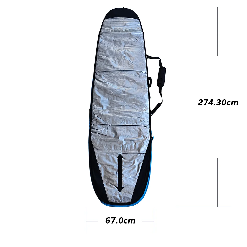 Sports Equipment Bag With Wheels - Waterproof Travel Sports Surfboard Trolley Bag