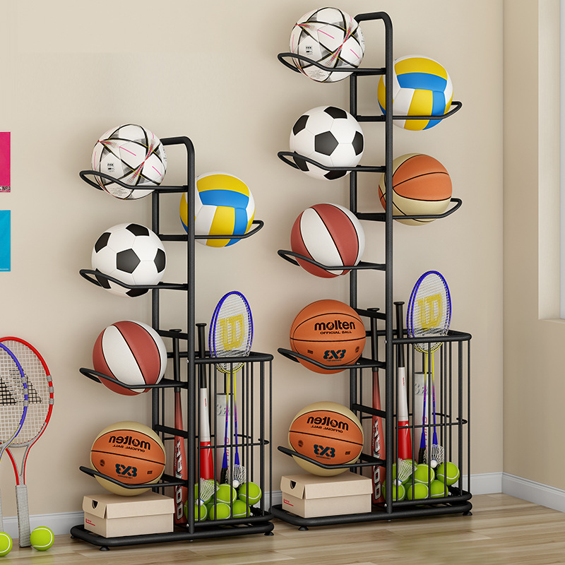 Sports Equipment Storage Rack - Sports Ball Storage Rack Basketball Badminton