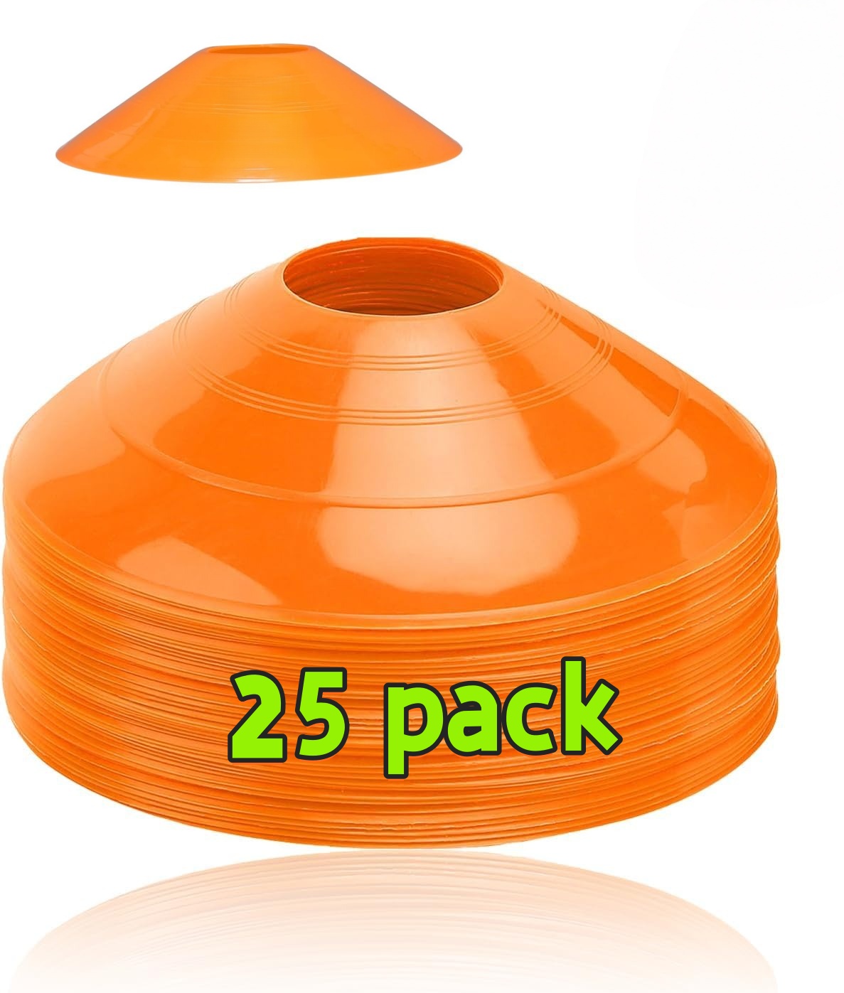 Sports Equipment Football - 25 Pack football cone plate football