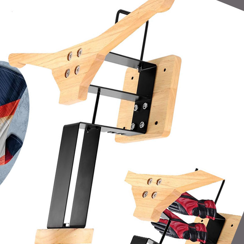 Wood Motorcycle Helmet Holder  - огляд і ціна Sports Equipment Storage Rack