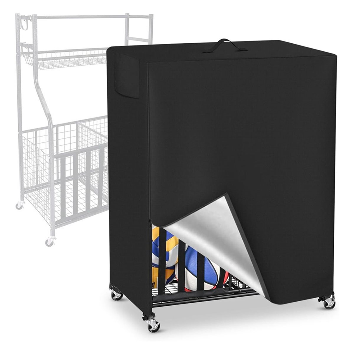 Basketball Rack Cover Garage S - огляд і ціна Sports Equipment Storage Rack