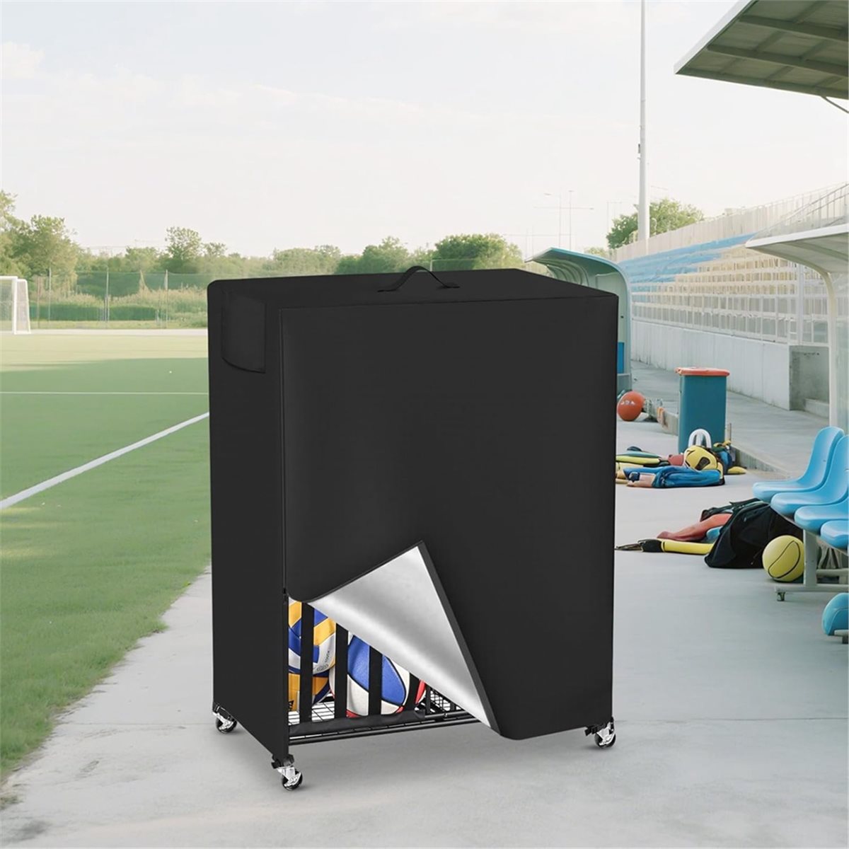 Basketball Rack Cover Garage S - огляд і ціна Sports Equipment Storage Rack