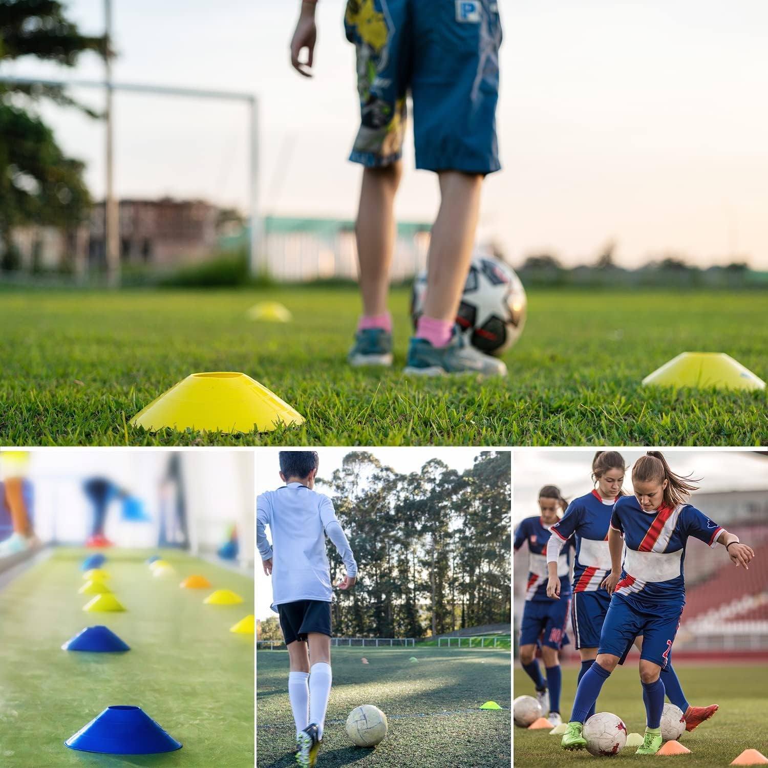 5 Pcs Football Training Plates - огляд і ціна Sports Equipment Football