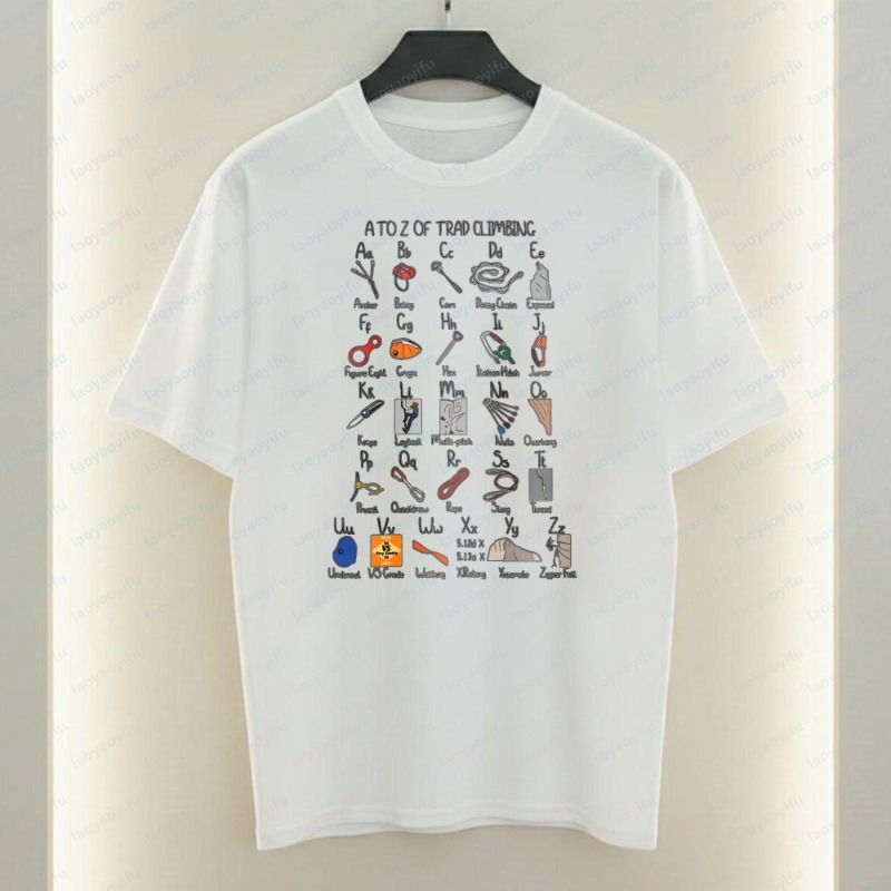 Climbing Gear Alphabet Men's T - огляд і ціна Sports Equipment A To Z