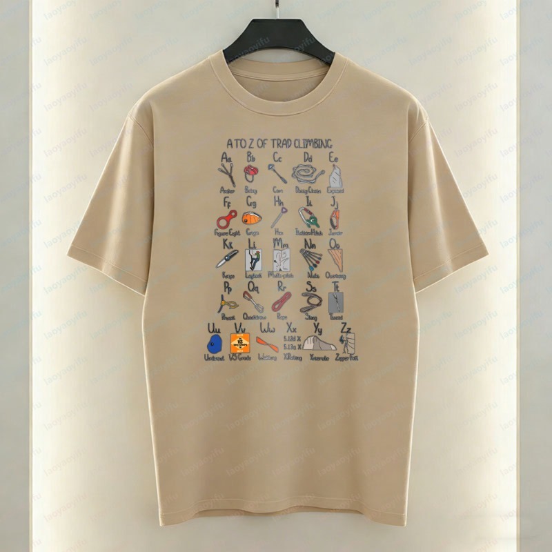 Climbing Gear Alphabet Men's T - огляд і ціна Sports Equipment A To Z