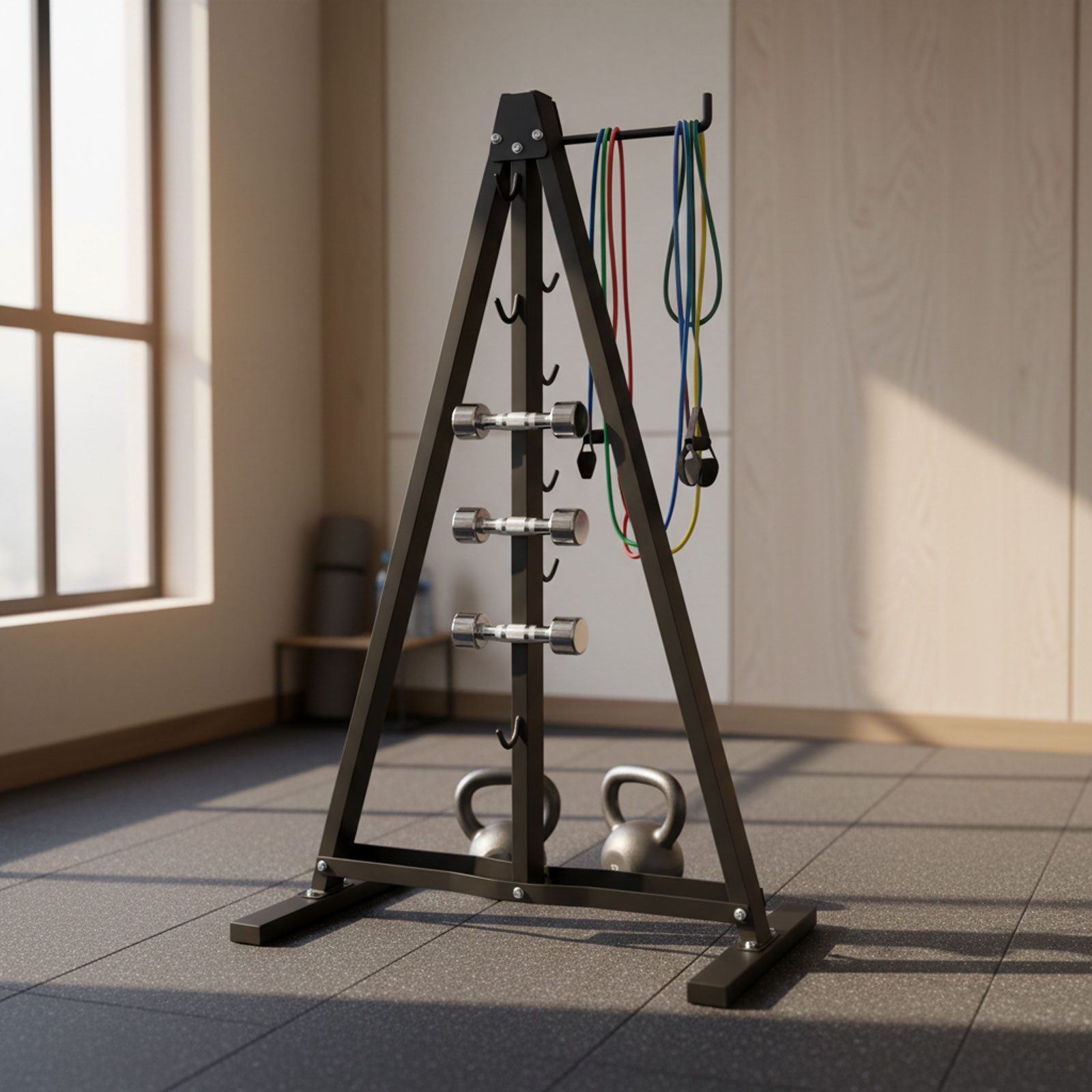 Lat Pull Down Bar Organizer wi - огляд і ціна Sports Equipment Storage Rack