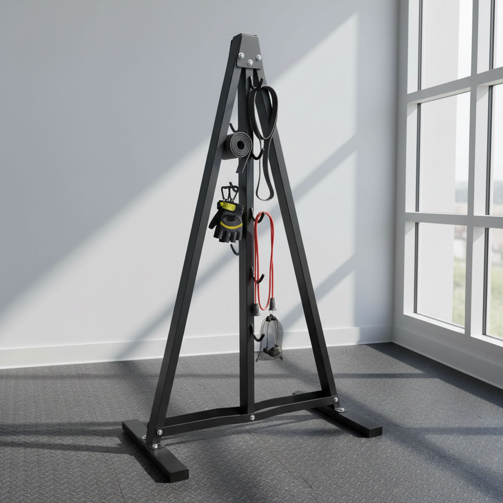 Lat Pull Down Bar Organizer wi - огляд і ціна Sports Equipment Storage Rack