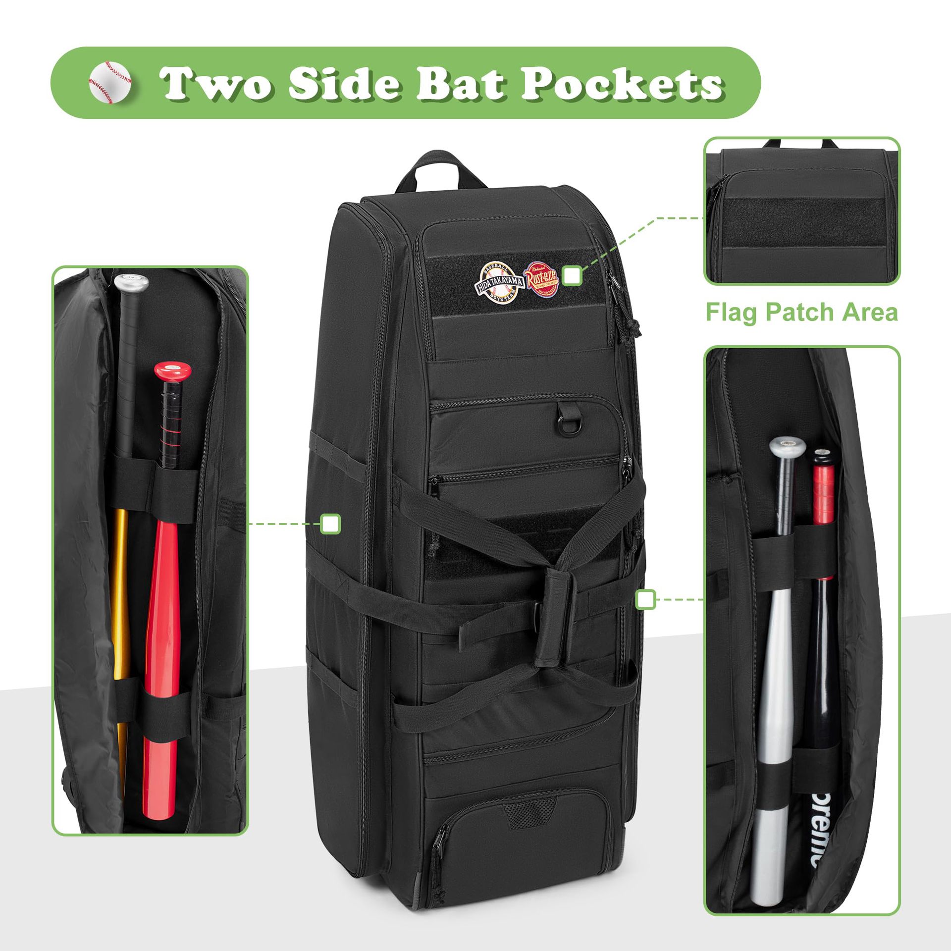 Tactical Baseball Bag Large Ca - огляд і ціна Sports Equipment Bag With Wheels