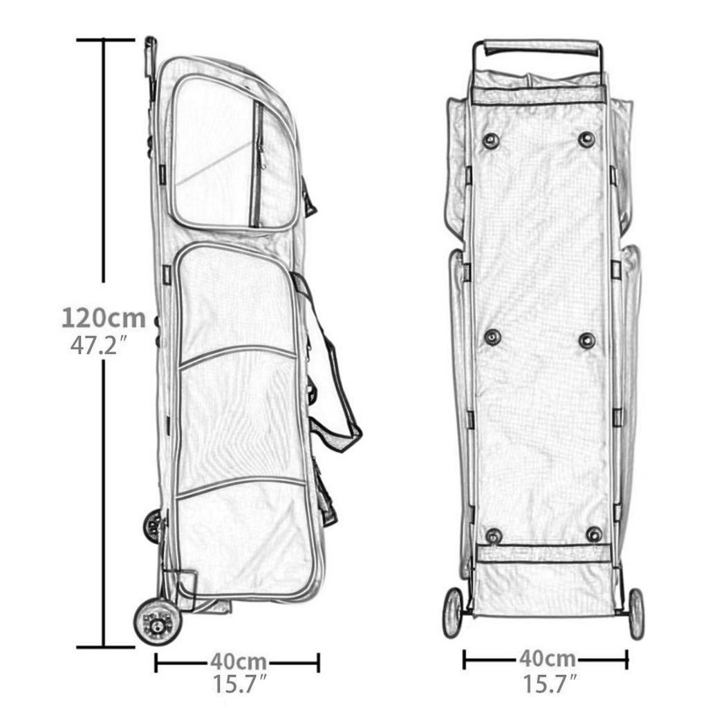 Fencing Bag with Wheels Lightw - огляд і ціна Sports Equipment Bag With Wheels